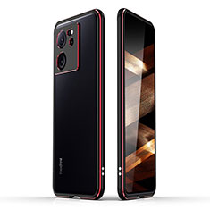 Coque Bumper Luxe Aluminum Metal Etui JZ1 pour Xiaomi Mi 13T 5G Rouge et Noir