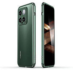 Coque Bumper Luxe Aluminum Metal Etui JZ1 pour Xiaomi Mi 14 5G Vert