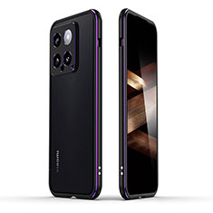 Coque Bumper Luxe Aluminum Metal Etui JZ1 pour Xiaomi Mi 14 5G Violet