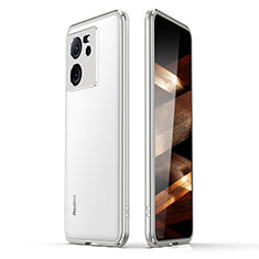 Coque Bumper Luxe Aluminum Metal Etui JZ1 pour Xiaomi Redmi K60 Ultra 5G Argent