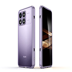 Coque Bumper Luxe Aluminum Metal Etui JZ1 pour Xiaomi Redmi K70 5G Violet