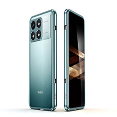 Coque Bumper Luxe Aluminum Metal Etui JZ1 pour Xiaomi Redmi K70 Pro 5G Bleu Clair