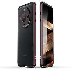 Coque Bumper Luxe Aluminum Metal Etui JZ2 pour Huawei Mate 60 Pro+ Plus Rouge et Noir