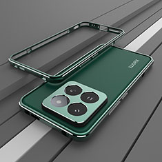 Coque Bumper Luxe Aluminum Metal Etui JZ2 pour Xiaomi Mi 14 5G Vert