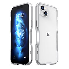 Coque Bumper Luxe Aluminum Metal Etui LF2 pour Apple iPhone 14 Argent