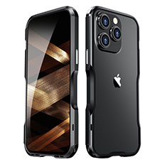 Coque Bumper Luxe Aluminum Metal Etui LF2 pour Apple iPhone 14 Pro Noir