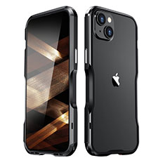 Coque Bumper Luxe Aluminum Metal Etui LF2 pour Apple iPhone 15 Plus Noir