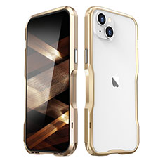 Coque Bumper Luxe Aluminum Metal Etui LF3 pour Apple iPhone 15 Or