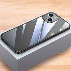 Coque Bumper Luxe Aluminum Metal Etui LK1 pour Apple iPhone 15 Noir