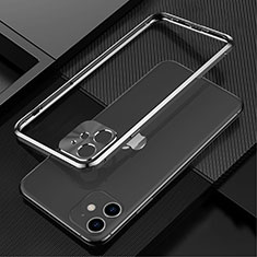 Coque Bumper Luxe Aluminum Metal Etui N01 pour Apple iPhone 12 Mini Noir