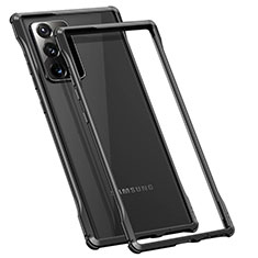 Coque Bumper Luxe Aluminum Metal Etui N01 pour Samsung Galaxy Note 20 Ultra 5G Noir