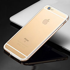 Coque Bumper Luxe Aluminum Metal Etui pour Apple iPhone 6 Or