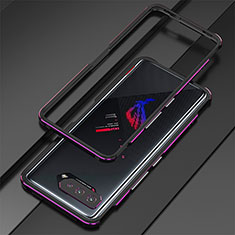 Coque Bumper Luxe Aluminum Metal Etui pour Asus ROG Phone 5 Pro Violet