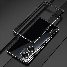 Coque Bumper Luxe Aluminum Metal Etui pour Huawei Honor 60 5G Noir