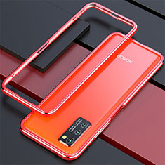 Coque Bumper Luxe Aluminum Metal Etui pour Huawei Honor View 30 Pro 5G Rouge