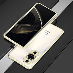 Coque Bumper Luxe Aluminum Metal Etui pour Huawei Nova 11 Pro Or