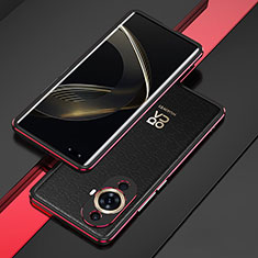 Coque Bumper Luxe Aluminum Metal Etui pour Huawei Nova 11 Pro Rouge et Noir