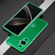 Coque Bumper Luxe Aluminum Metal Etui pour Huawei Nova 11 Pro Vert