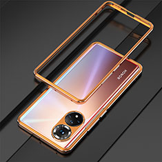 Coque Bumper Luxe Aluminum Metal Etui pour Huawei Nova 9 Or