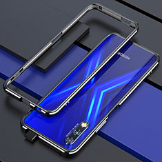 Coque Bumper Luxe Aluminum Metal Etui pour Huawei P Smart Z (2019) Argent et Noir