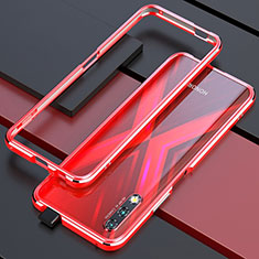 Coque Bumper Luxe Aluminum Metal Etui pour Huawei P Smart Z (2019) Rouge