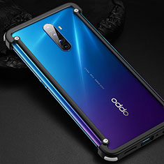 Coque Bumper Luxe Aluminum Metal Etui pour Oppo Reno Ace Noir