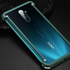 Coque Bumper Luxe Aluminum Metal Etui pour Oppo Reno Ace Vert