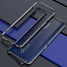 Coque Bumper Luxe Aluminum Metal Etui pour Oppo Reno2 Noir