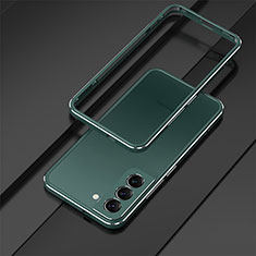 Coque Bumper Luxe Aluminum Metal Etui pour Samsung Galaxy S25 Plus 5G Vert