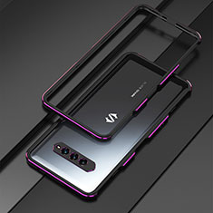 Coque Bumper Luxe Aluminum Metal Etui pour Xiaomi Black Shark 4 5G Violet