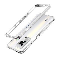 Coque Bumper Luxe Aluminum Metal Etui pour Xiaomi Black Shark 5 5G Argent