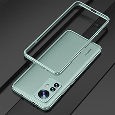 Coque Bumper Luxe Aluminum Metal Etui pour Xiaomi Mi 12S Pro 5G Vert