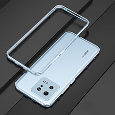 Coque Bumper Luxe Aluminum Metal Etui pour Xiaomi Mi 13 5G Bleu