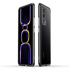 Coque Bumper Luxe Aluminum Metal Etui pour Xiaomi Poco F5 Pro 5G Noir