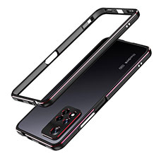 Coque Bumper Luxe Aluminum Metal Etui pour Xiaomi Poco X4 NFC Rouge et Noir
