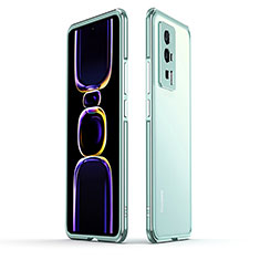 Coque Bumper Luxe Aluminum Metal Etui pour Xiaomi Redmi K60 5G Vert