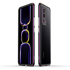 Coque Bumper Luxe Aluminum Metal Etui pour Xiaomi Redmi K60 5G Violet