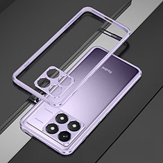 Coque Bumper Luxe Aluminum Metal Etui pour Xiaomi Redmi K70 5G Violet