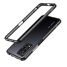 Coque Bumper Luxe Aluminum Metal Etui pour Xiaomi Redmi Note 11 Pro+ Plus 5G Noir