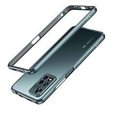 Coque Bumper Luxe Aluminum Metal Etui pour Xiaomi Redmi Note 11 Pro+ Plus 5G Vert Nuit