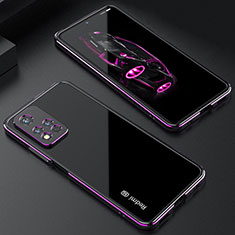 Coque Bumper Luxe Aluminum Metal Etui S01 pour Xiaomi Poco X4 NFC Violet