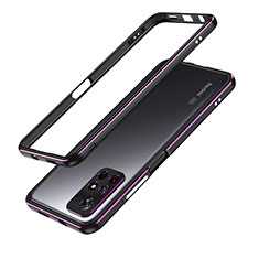 Coque Bumper Luxe Aluminum Metal Etui S01 pour Xiaomi Redmi Note 11 5G Violet
