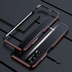 Coque Bumper Luxe Aluminum Metal Etui T01 pour Huawei Honor 20 Rouge et Noir