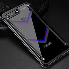 Coque Bumper Luxe Aluminum Metal Etui T01 pour Huawei Honor V20 Noir