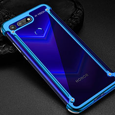 Coque Bumper Luxe Aluminum Metal Etui T01 pour Huawei Honor View 20 Bleu