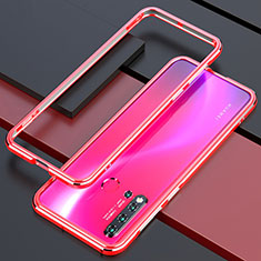 Coque Bumper Luxe Aluminum Metal Etui T01 pour Huawei Nova 5i Rouge