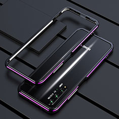 Coque Bumper Luxe Aluminum Metal Etui T01 pour Huawei Nova 5T Violet