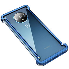 Coque Bumper Luxe Aluminum Metal Etui T01 pour OnePlus 7T Bleu