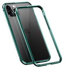 Coque Bumper Luxe Aluminum Metal Etui T02 pour Apple iPhone 12 Pro Max Vert