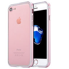 Coque Bumper Luxe Aluminum Metal pour Apple iPhone 7 Or Rose
